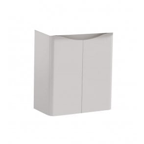 Arc 500mm 2 Door Wall Mounted Cloakroom Unit Matt Cashmere