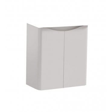 Arc 500mm 2 Door Wall Mounted Cloakroom Unit Matt Cashmere