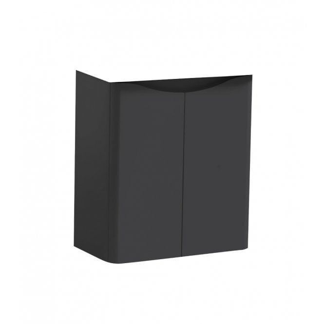 Kartell Arc 500mm 2 Door Wall Mounted Cloakroom Unit Matt Graphite