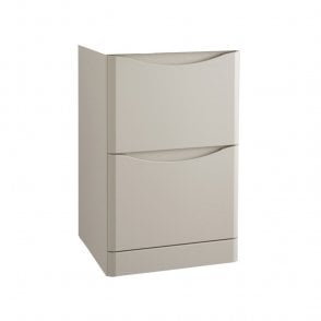 Arc 500mm 2 Drawer Floor Standing Unit Matt Cashmere