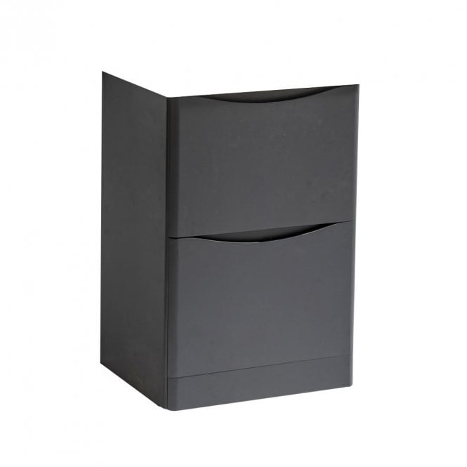 Kartell Arc 500mm 2 Drawer Floor Standing Unit Matt Graphite
