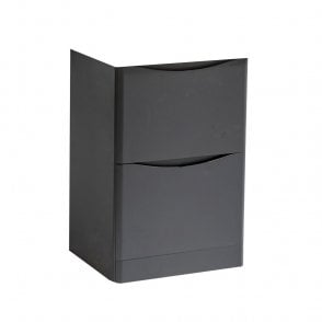 Arc 500mm 2 Drawer Floor Standing Unit Matt Graphite