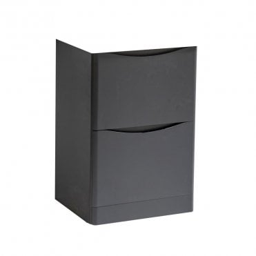 Arc 500mm 2 Drawer Floor Standing Unit Matt Graphite