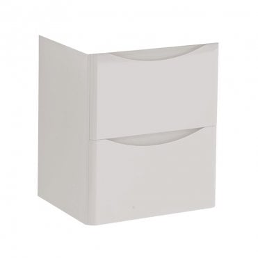 Arc 500mm 2 Drawer Wall Mounted Unit Matt Cashmere