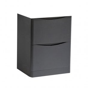 Arc 600mm 2 Drawer Floor Standing Unit Matt Graphite