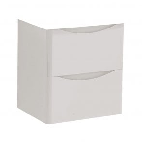 Arc 600mm 2 Drawer Wall Mounted Unit Matt Cashmere