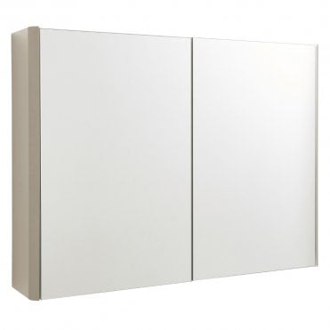 Arc 800mm Mirror Cabinet Matt Cashmere