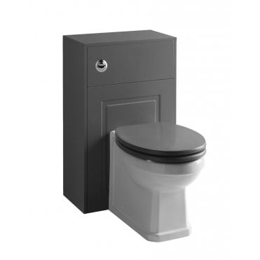 Astley 500mm Matt Grey Traditional BTW Unit Set including Toilet & Seat