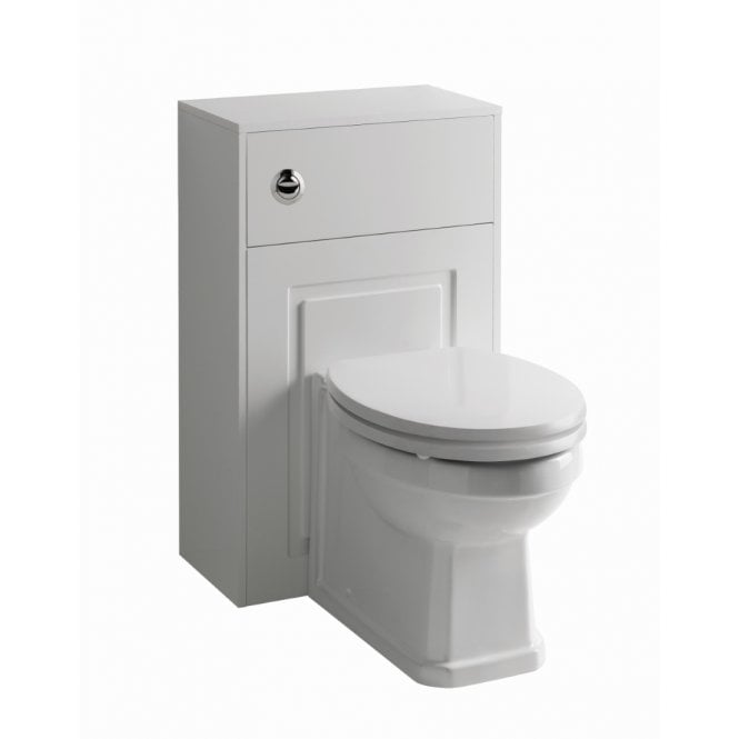 Kartell Astley 500mm Matt White Traditional BTW Unit Set including Toilet & Seat
