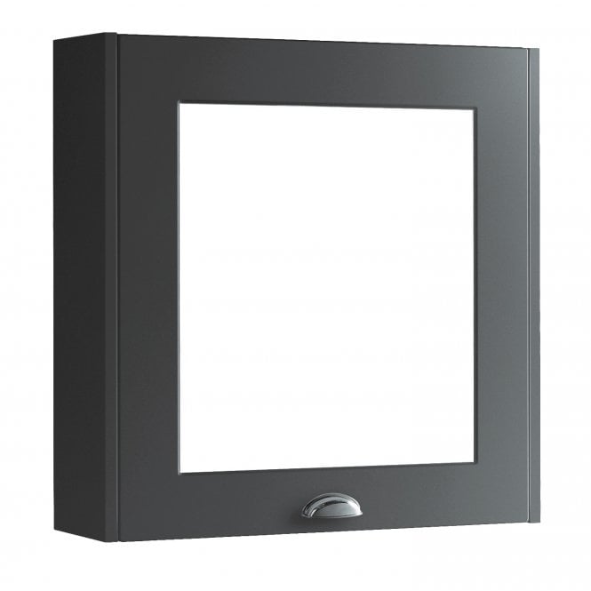 Kartell Astley 600mm Mirror Cabinet Matt Grey