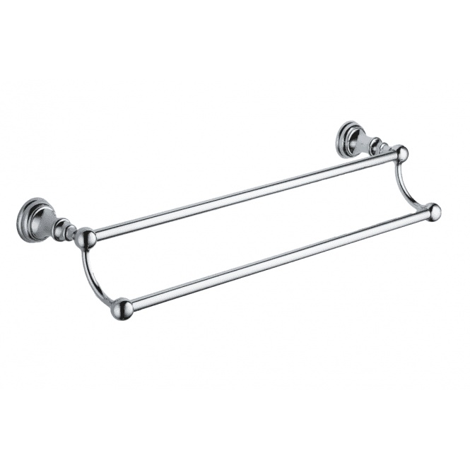 Kartell Astley Traditional Double Towel Bar Chrome