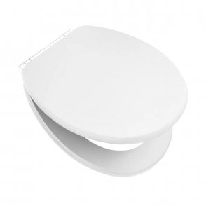 Astley Traditional Matt White Wooden Soft Close Toilet Seat & Cover