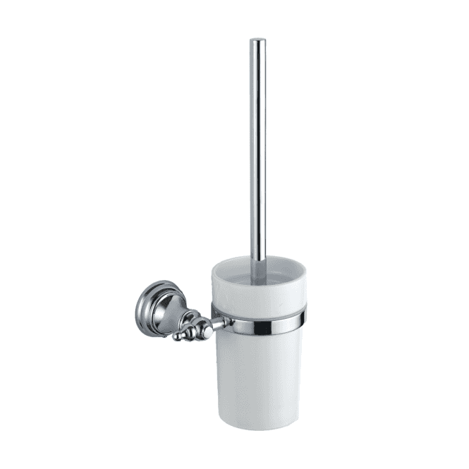 Kartell Astley Traditional Toilet Brush & Holder Chrome