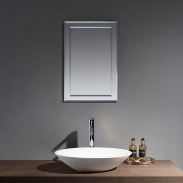Bibury 600mm x 400mm Rectangular Bevelled Edge Mirror