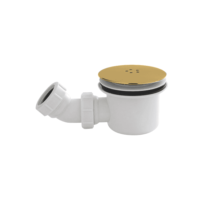 Kartell Brushed Brass 90mm Fast Flow Shower Waste
