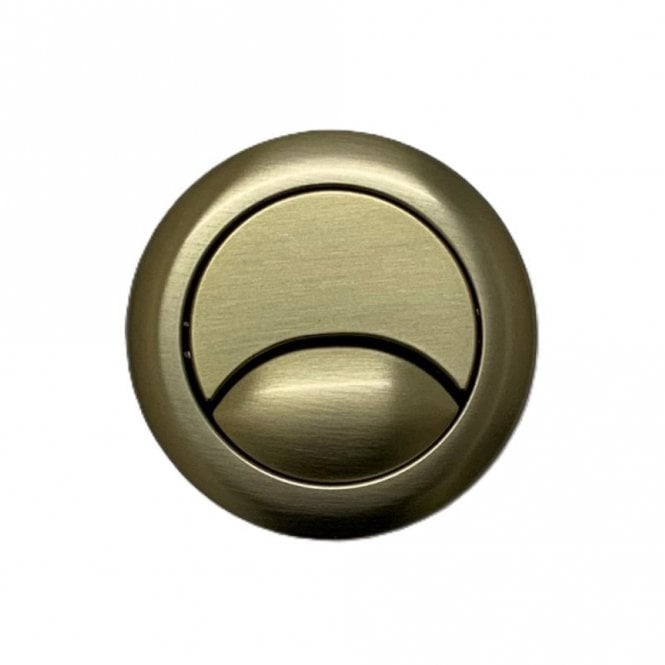 Kartell Brushed Brass Push Button to suit Dual Flush Cistern ACC001N