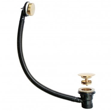 Brushed Brass Sprung Bath Waste