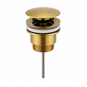 Brushed Brass Universal Basin Clicker Waste