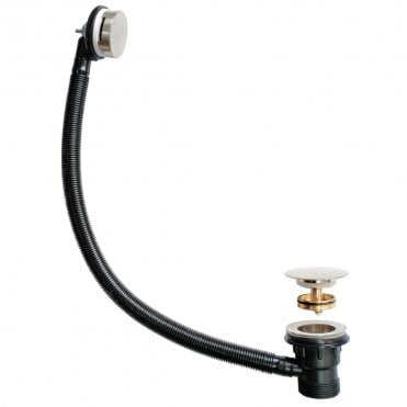 Brushed Nickel Easyclean Clicker Combination Bath Waste