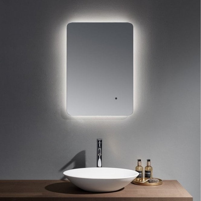 Kartell Calcot 700mm x 500mm Back Lit Bathroom Mirror with Motion Control