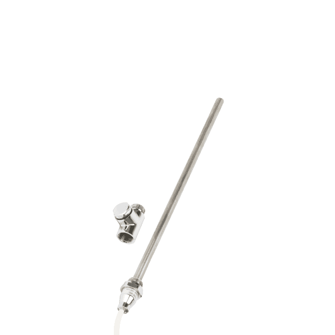 Kartell Chrome 150W Dual Fuel Standard Heated Towel Rail Element & Tee