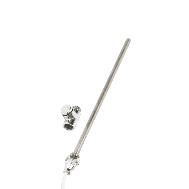 Kartell Chrome 300W Dual Fuel Standard Heated Towel Rail Element & Tee