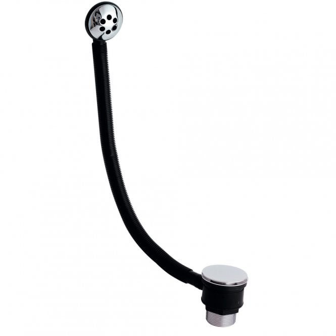 Kartell Chrome Clicker Combination Bath Waste with Plan Overflow