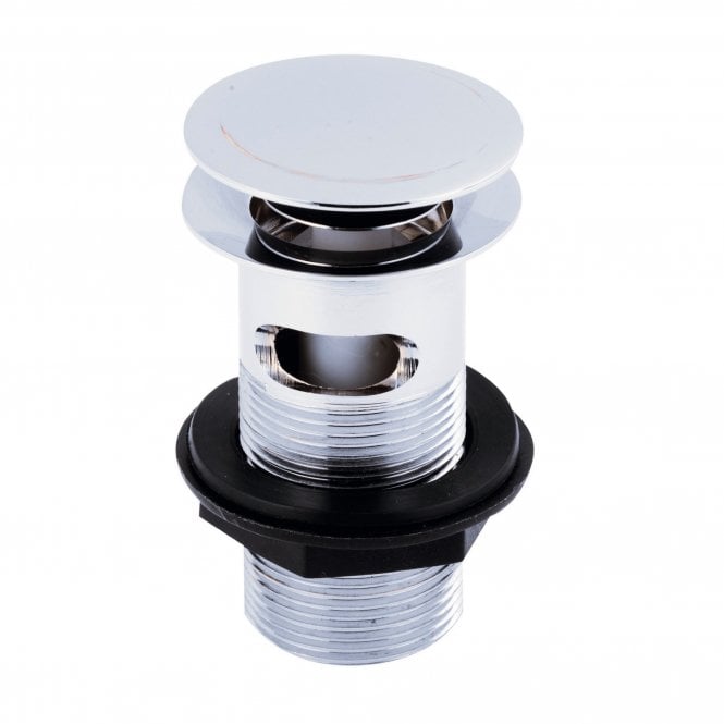 Kartell Chrome Slotted Basin Clicker Waste