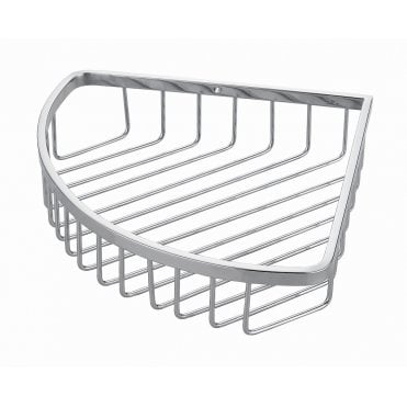 Chrome Wire Work Corner Basket
