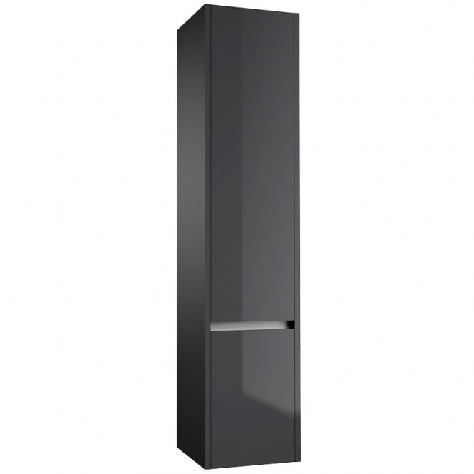 Kartell City 350mm x 1600mm Wall Mounted Tall Storage Unit Storm Grey Gloss