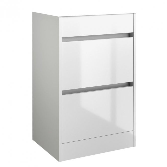Kartell City 500mm 2 Drawer Floor Standing Unit White Gloss