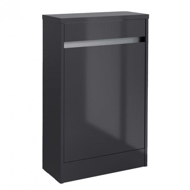 Kartell City Matrix Back To Wall WC Unit Storm Grey Gloss