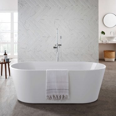 Coast 1700x800mm Freestanding Modern Oval Bath