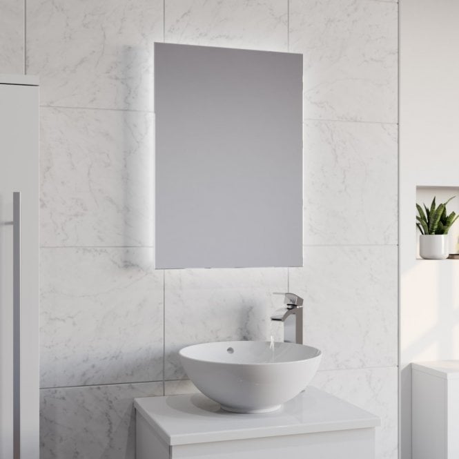 Kartell Como 700mm x 500mm LED Backlit Bathroom Mirror with Charger Socket