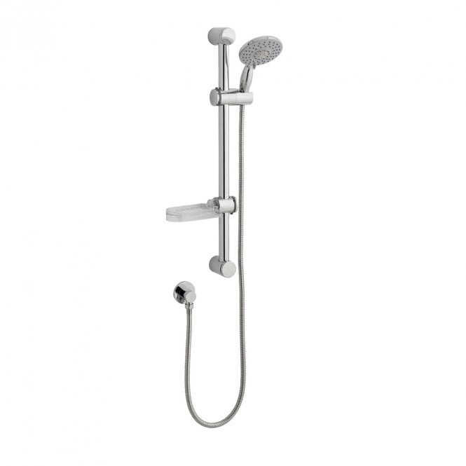 Kartell Deluge Slide Rail Kit with Soap Tray & 6 Mode Handset Chrome