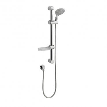 Deluge Slide Rail Kit with Soap Tray & 6 Mode Handset Chrome