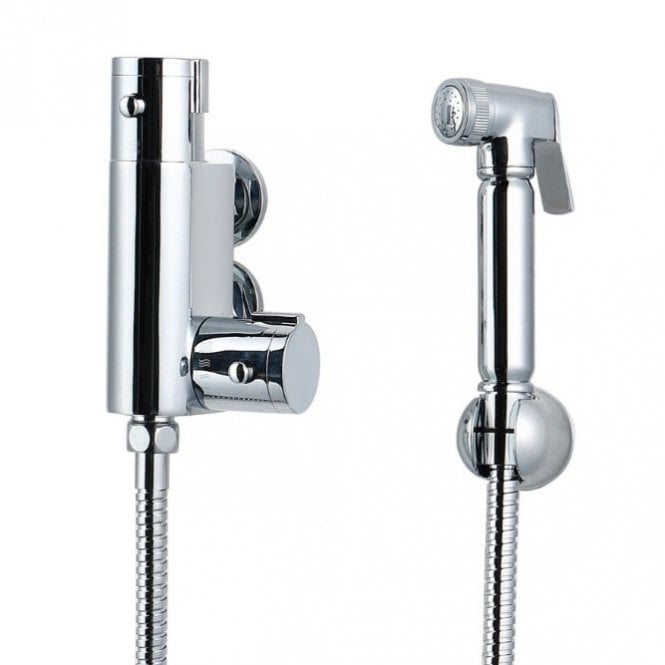 Kartell Douche Kit with Thermostatic Mixing Valve and Brass Spray Head Chrome