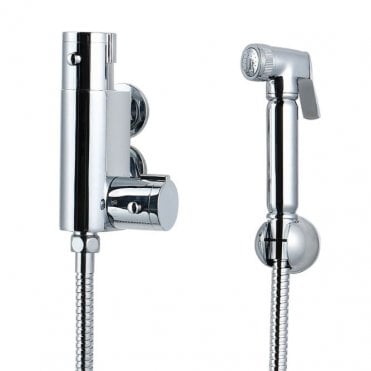 Douche Kit with Thermostatic Mixing Valve and Brass Spray Head Chrome