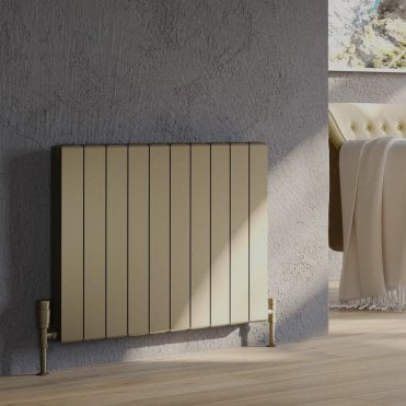 Edmonton Bronze Horizontal Aluminium Flat Panel Radiator