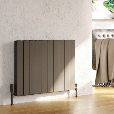 Edmonton Grey Horizontal Aluminium Flat Panel Radiator