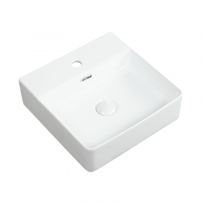 Kartell Essential 420mm 1 Tap Hole Square Counter Top Basin