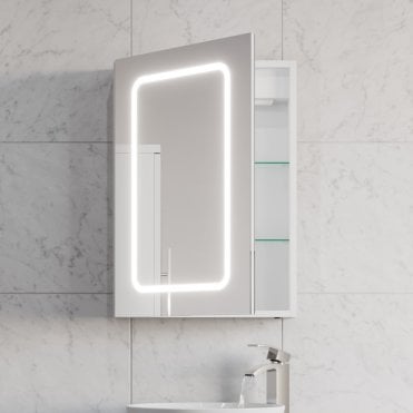 Fine 700mm x 500mm LED Mirror Cabinet with Sensor Switch & Charger Socket