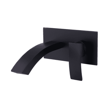 Fiuto Black Nero Wall Mounted Basin Mixer