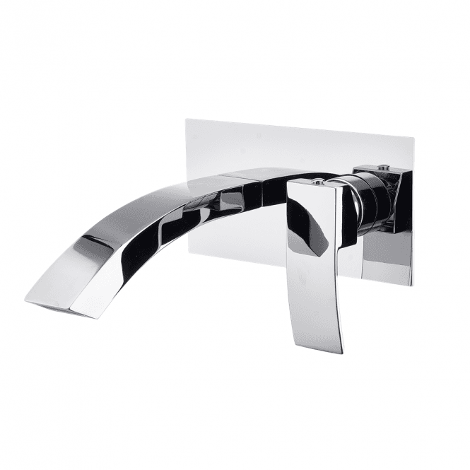 Kartell Flair Chrome Wall Mounted Basin Mixer