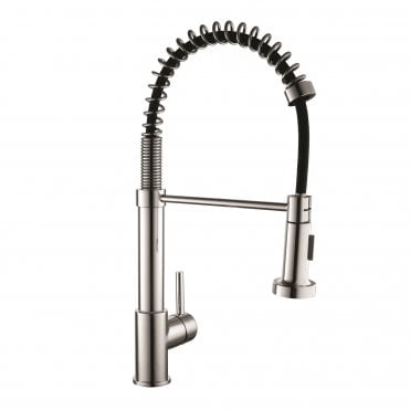 Flex Pull Out Spray Side Lever Sink Mixer Polished Chrome - KST001