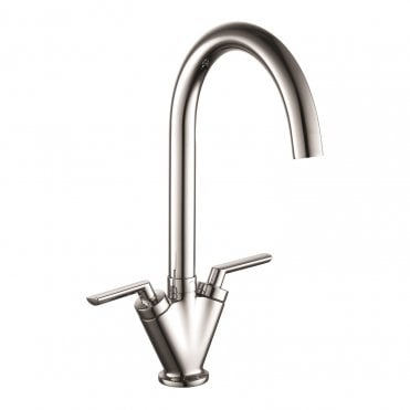Flite Twin Lever Sink Mixer Polished Chrome - KST009