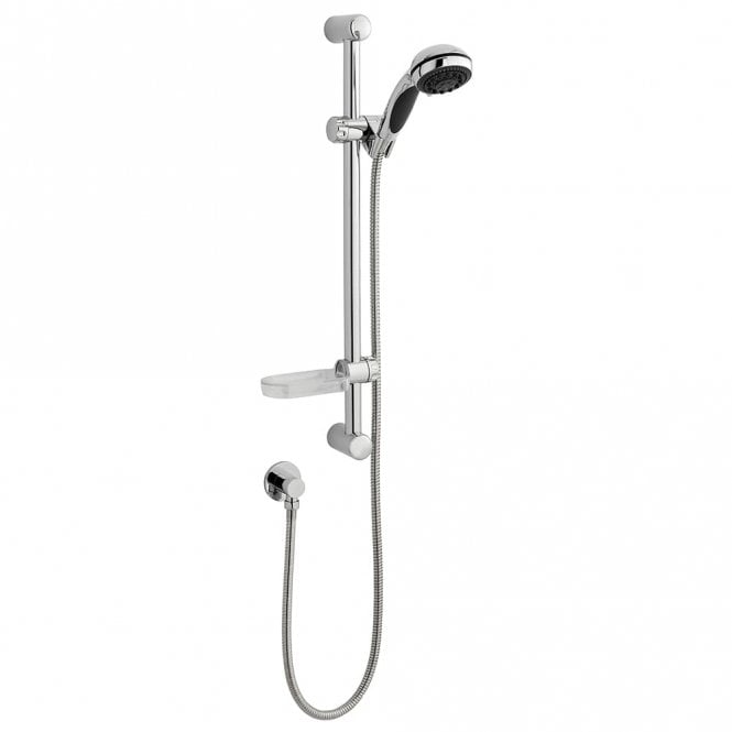 Kartell Flow Slide Rail & Multi-Function Handset Kit with Soap Tray Chrome