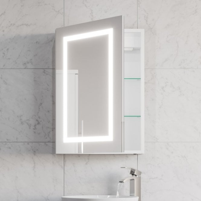 Kartell Frame 700mm x 500mm LED Mirror Cabinet with Sensor Switch & Charger Socket