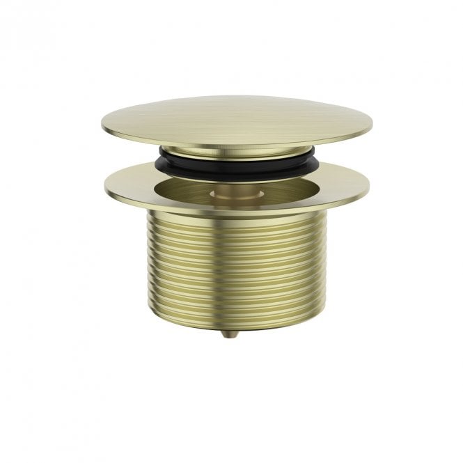 Kartell Freestanding Bath Click Clack Waste Brushed Brass
