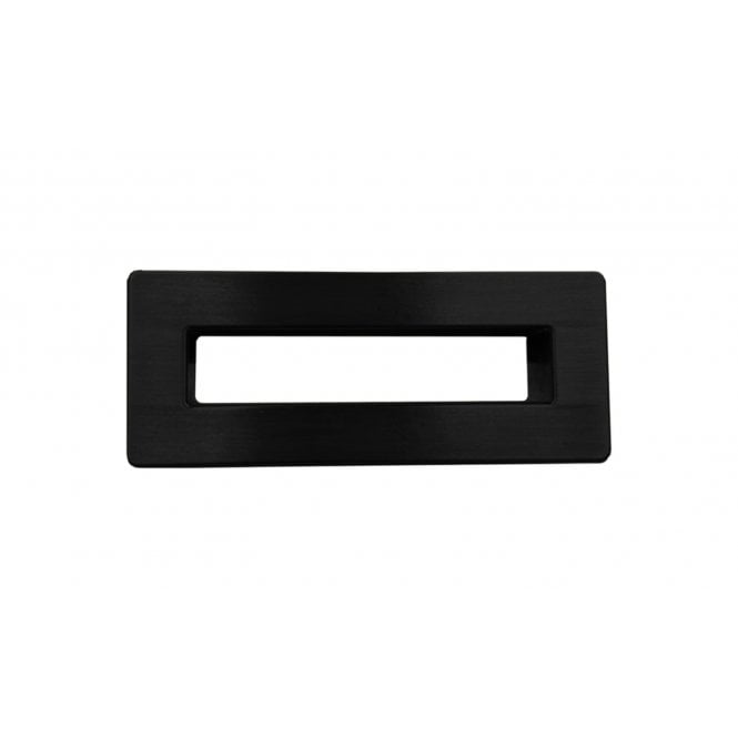Kartell Fusion Rectangular Overflow Cover Trim - Black